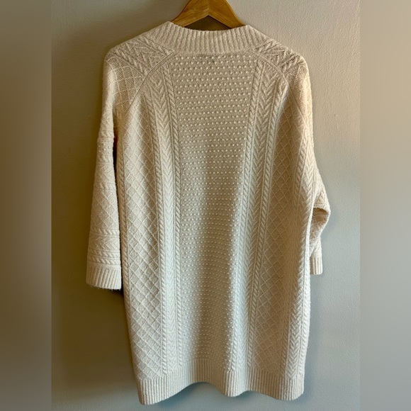 J. Crew Alpaca blend long cable knit open sweater - Picture 2 of 9